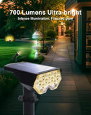4 Pack Solar Powered Outdoor Spot Lights Outside Waterproof 20 LEDs Landscape Spotlights Dusk to Dawn for House Yard Tree, Plants, Walls, Path, Garden, Statues, Superior Accent Lamp Warm White by GreenHaven Gardens