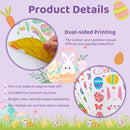 DC-BEAUTIFUL 184 PCS Easter Window Clings, 9 Sheets Double Sided Bunny Egg Easter Decoration Window Stickers, Reusable Static Holiday Window Decals for Home Office School Shop Spring Party Decors by CozyNest Decor