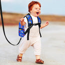 Accmor Toddler Backpack Leash with Anti Lost Wrist Link, Cute Mini Child Walking Harnesses Keep Kids Close Back Pack Rope Tether Rein for Baby Boys (Blue/Excavator) by TinyTreasures Baby Boutique