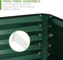 Best Choice Products 8x4x2ft Outdoor Metal Raised Garden Bed, Deep Root Planter Box for Vegetables, Flowers, Herbs, and Succulents w/ 478 Gallon Capacity - Dark Green by GreenHaven Gardens