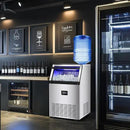 Commercial Ice Maker Machine, 175Lbs/24H with 45Lbs Storage, 55Pcs Clear Ice Cubes in 8-15Mins, Freestanding Stainless Steel Ice Machine for Home, Bar, Party, Office - Fast Ice Making & Easy to Clean by CozyNest Decor