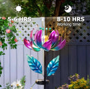 Outdoor Garden Decor Solar Spinners Lights - Metal Wind Spinner Solar Lights for Yard, Patio, Garden Lawn Oranments by GreenHaven Gardens