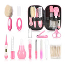 Baby Grooming Kit，Infant Safety Care Setwith Hair Brush Comb Nail Clipper Nasal Aspirator, Baby Essentials Kit for Newborn Girls Boys (14 PC-Pink Kit) by TinyTreasures Baby Boutique