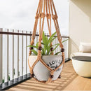 3-Pack Macrame Plant Hanger Indoor - Hanging Planter Basket for Indoor Outdoor - Decorative Boho Plant Holders Set with Beads - Ceiling Flower Pot Holder with 6 Hooks - 35"/30"/24" Brown by GreenHaven Gardens