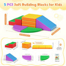 Lischwert Foam Climbing Blocks for Toddlers 1-3, 5pcs Foldable Soft Play Set with Crawling Exploration Toys - Indoor Infant Safe Blocks for Baby Gym & Toddler Playground by TinyTreasures Baby Boutique