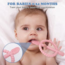Baby Teething Toys with Easy-Hold Handle, Silicone Infant Toothbrush, Textured On Both Sides Helps Massage, Soothe Sore Gums, Teething Toys for Babies 0-6 Months, 6-12 Months by TinyTreasures Baby Boutique