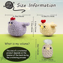 Crochet Kit for Beginners,Chicken Crochet Starter Kit with Step-by-Step Video Tutorials,Crochet Animal Kits for Adults Kids,Chicken Crocheting Set Complete Included by TinyTreasures Baby Boutique