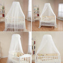 Baby Bed Canopy with Adjustable Clip-on Stand Baby Crib Cot Net Tent Hanging Dome Curtain Netting See Through Mesh Bed Cover Net Stand Rod by TinyTreasures Baby Boutique