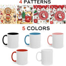 Personalized 3D Effect Christmas Mugs with Names, Gingerbread Man Coffee Mug, Custom Hot Cocoa Accent Mug Funny Christmas Gifts For Sister Friends Mom Dad Women Men 11 or 15 Oz by TinyTreasures Baby Boutique