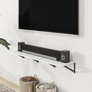 Heimlove Deep Floating Shelves for Wall, 12 Inch Deep Floating Shelves Set of 3, 16W x 12D Wood Wall Shelves, Wide Wood Shelves with Metal Bracket for Living Room, Kitchen, Office, Bedroom - White by CozyNest Decor