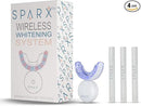 SPARX Wireless Teeth Whitening Kit with LED Light for Sensitive Teeth Remove Stains Like Coffee, Smoking, Wine. Whiten Smile for Long Lasting Results, Includes 3 Gel Syringes, 1 Dual LED Mouthpiece by CozyNest Decor