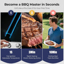 R.W.FLAME 4 Burner Gas Grill, 42,000 BTU Propane Grill, Outdoor Grills with Side Burner, Outdoor Barbecues with Stainless Steel Mesh and Plates, for Camping, Backyard, Patio and Deck by GreenHaven Gardens
