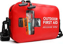 152 PCS Waterproof First Aid Kit, Portable Small Boat Dry Bag Bug Out Bags, Emergency Medical Kit Ideal for Boating, Camping, Fishing, Kayaking, Floating, Red by TinyTreasures Baby Boutique