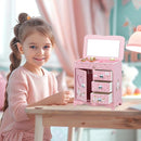 Children Jewelry Box For Girls Pink Princess Castle Girls Little Girl Birthday Christmas girl jewelry box by TinyTreasures Baby Boutique