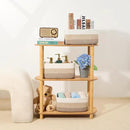 Small Storage Baskets for Organizing | Closet Organizer Bins | Shelf Toy Basket | Woven Rope Baskets | Cube Decorative Box | Shallow Basket | 13x8.5x5.1” | 3 Packs Gradient Brown by CozyNest Decor