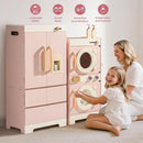 ROBOTIME Wooden Kids Play Kitchen – 4-in-1 Toddler Play Kitchen Set with Fridge, Washer & Dishwasher – Wooden Corner Cooking Playset for Boys & Girls Ages 3+ by TinyTreasures Baby Boutique