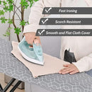 APEXCHASER Full Size Ironing Board with Iron Rest, Lightweight Iron Board with Height Adjustable, Extra Thick Heat-Resistant Cover with Padding, Heavy-Duty Sturdy Metal Legs, 43x13 Grey by CozyNest Decor