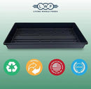 10 Plant Growing Trays (No Drain Holes) - 20" x 10" - Perfect Garden Seed Starter Grow Trays: for Seedlings, Indoor Gardening, Growing Microgreens, Wheatgrass & More - Soil or Hydroponic by GreenHaven Gardens