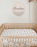 Bassinet Sheet for Baby Boy and Girl, Fitted Sheets for Rectangle, Oval, Hourglass Bassinet Mattress, Muslin Moses Basket Sheets with Neutral Style (Leaf) by TinyTreasures Baby Boutique