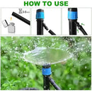 Drip Irrigation System Kit,100FT Adjustable Drip Watering Plant System with 5/16" and 1/4" Irrigation Tubing Hose,Drip Emitters,Lock Barbed Tee Fittings for Garden and Raised Beds,Greenhouse,Yard,Lawn by GreenHaven Gardens