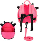 JiePai Cow Toddler Kids Backpack with Harness Leash for Boys Girls Age 1-3 by TinyTreasures Baby Boutique