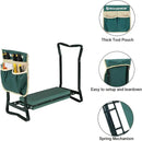 SONGMICS Garden Kneeler and Seat, Multifunctional Garden Kneeling Bench, Gardening Gifts for Women Men, Folding Gardening Stool, with 1 Tool Bag, 6-Inch Wide Kneeling Pad, Dark Green UGGK49L by GreenHaven Gardens