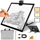KOBAIBAN Wireless A3 Light Pad with Carry Bag, Foldable Stand, Top Clip, 3 Colors/Stepless/6-level Dimmable Brightness Rechargeable tracing Light Box/Board for Cricut Weeding Vinyl, Diamond Painting by TinyTreasures Baby Boutique
