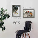 VCK 13x19 Picture Frame Set of 3, Gray Solid Wood Poster Picture Frame, Exclusive Wood Grain, Wall Mounting Hanging by CozyNest Decor