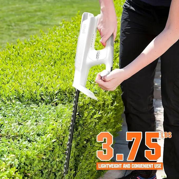 Litheli 20V Cordless Hedge Trimmer 16" (5/8" Cut), Handheld Shrub/Bush Trimmer, Lightweight for Thick Branches & Yard Work,Work with Litheli 20V System (2.5Ah Battery Incl.), photo 2 of 5