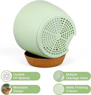 10/9/8 inch Self Watering Pots, Planter, Plant Pots with Mesh Drainage Holes for Indoor Outdoor Garden Plants, Plastic Flower Pots with Deep Reservoir for House Plants, Green with Brown by GreenHaven Gardens