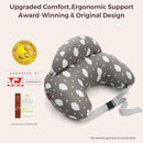 Momcozy Original Nursing Pillow for Breastfeeding-Pioneering Safety Fence- Wider Feeding Pillows for More Support for Mom & Baby- Easier Nursing & Hand Free- Fit for All, Removable Cotton Cover by TinyTreasures Baby Boutique