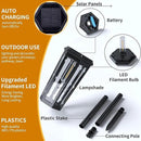 KINKAI Solar Pathway Lights Outdoor - 6 Pack Solar Garden Lights Driveway Light Landscape Lighting for Outside Walkway Patio Sidewalk Yard (Warm Light) by GreenHaven Gardens