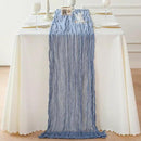 Sioloc 1 Pack Dusty Blue Cheesecloth Table Runner Fall Autumn Decor for Home 10ft Table Cloth for Tea Wedding Birthday Party Baby Bridal Shower Halloween Thanksgiving by CozyNest Decor