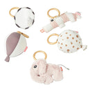 Done by Deer Deer Friends Powder Activity Play Mat with Five Hanging Toys - Soft and Interactive Floor Mat for Kids with Croco, Elphee, Mirror, and Chime Balloons - Perfect for Newborns and Toddlers by TinyTreasures Baby Boutique