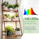 LORDEM Ceiling Grow Light for Indoor Plants, 144 LEDs Full Spectrum LED Plant Light, 5V Plant Lamp with 4/8/12H Auto Switch, 4 Dimmable Brightness Levels, Ideal for Small Plants, Tri Head, Corded by GreenHaven Gardens