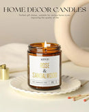 AOOVOO Rose Sandalwood Candles - 9 oz Scented Candles, Aromatherapy Candle, Soy Candle for Home Scented by CozyNest Decor