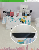 LANGYASHAN Rectangular Storage Bin Collapse Canvas Fabric Cartoon Storage Basket with Handles for Organizing Home Kitchen Boys and Girls Toys Office Closet Shelf Baskets (Rec space astronaut) by TinyTreasures Baby Boutique
