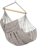 LA SIESTA® - Large Comfort Domingo Hammock Swing Chair - Weather & Tear Resistant Hanging Hammock Chair - Indoor Outdoor Hammock Chair Swing - Patio Porch Bedroom Hanging Chair - Max 285 Lbs, Almond by GreenHaven Gardens