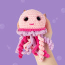 Cookie Box Crochet Kit for Beginners - Learn to Craft Amigurumi Stuffed Animals - Knitting Gift for Kids and Adults - Beginner-Friendly Yarn - Stitch-by-Stitch Video Tutorial - Jellyfish Jenny by TinyTreasures Baby Boutique