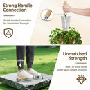 LASZOLA 9 Pcs Garden Tools Set with Tote Bag and Hand Trowel Rake Shovel, Heavy Duty Stainless Steel Gardening Kit for Outdoor Plant, Standable Portable Handbag Organizer, Ideal for Women Mom, Green by GreenHaven Gardens