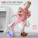 Umatoll Colorful Lighting Baby Balance Bike Toys for 1 Year Old Girls Gifts, Adjustable Seat, 1st Birthday Gifts, 12-24 Months Toddler Bike, Pink by TinyTreasures Baby Boutique