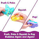 Tub Works® Tub Poppers™ Popping Kids & Toddler Bath Toys, 3 Pack | Push, Poke, Squish & Pop it Fidget Toys for The Bathtub | Irresistible Bubbles with Satisfying 'Pops' | Multi Sensory Kids Bath Toys by TinyTreasures Baby Boutique