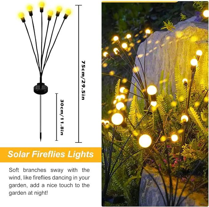 Solar Garden Lights, 8 Pack Waterproof Outdoor Swaying Lights for Patio, Garden, Pathway Decoration, photo 3 of 6