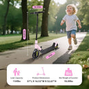Foldable Children's Electric Scooter (Ages 6-14) - Top Speed 16 km/h, Maximum Range 8 km, 7-inch Illuminated Front Wheel, 6-inch Solid Rear Wheel by TinyTreasures Baby Boutique