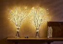 Fudios Lighted Branch Plug in with Timer Willow Branches with Fairy Lights for Vase Twig 32IN 150 LED Outdoor and Indoor Holiday Party Decor by CozyNest Decor
