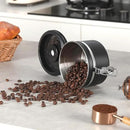 malmo Coffee Canister, Airtight Coffee Container with Date Tracker Lid, Stainless Steel Canister for Kitchen Food Storage (Gary, 9oz) by CozyNest Decor