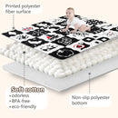 Baby Play Mats for Floor, 71”x59” Upgraded Thickness & Larger Super Soft Playmat for Babies and Toddlers, Foldable Washable, Upgrade Anti-Slip Crawling Mat for Playpen(High Contrast) by TinyTreasures Baby Boutique