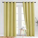 NICETOWN Paler Yellow Blackout Curtains for Bedroom (1 Pair, 52 x 84 inches), Farmhouse Thermal Insulated Room Darkening Drapes for Windows by TinyTreasures Baby Boutique