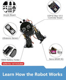 Biped Robot Kit STEM Toys Science Kit for Kids, Bionic Bipedal Robotics Programmable Coding Crafts Set for Arduino ESP32, Birthday Gift for Age 8-12 Boys Girls Teens by TinyTreasures Baby Boutique
