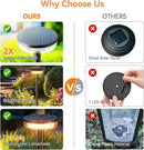 LETMY Solar Pathway Lights Outdoor, 6 Pack 2X Brighter Solar Lights Outdoor Waterproof, Taller Pathway Light with Larger Panel, Auto On/Off Up to 12Hrs Driveway Light for Yard Outside Patio Path Lawn by CozyNest Decor